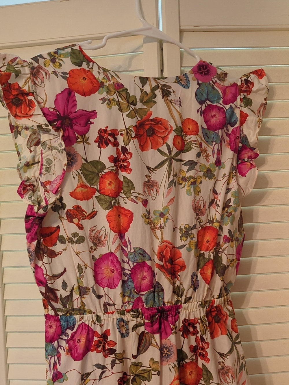 NWT Colorful Floral Cotton Maxi Dress - Picture 5 of 5